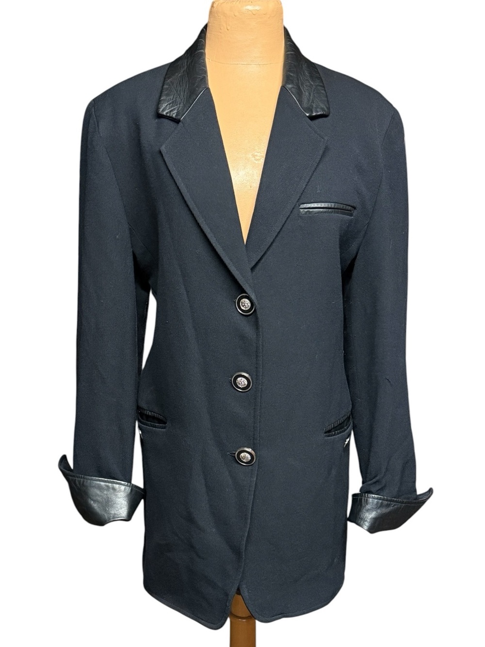 J L Colebruk, Vintage Leather Detailing Blazer,